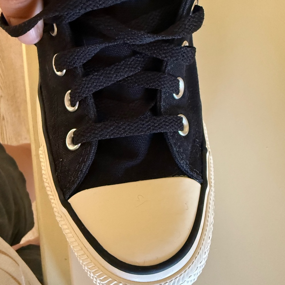 Customized Converse Chuck Taylor Freedom All Stars Black Canvas Sneakers Size 9 - Picture 5 of 5